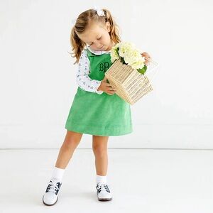 The Beaufort Bonnet Company Juliet Jumper in Corduroy Kiawah Kelly Green